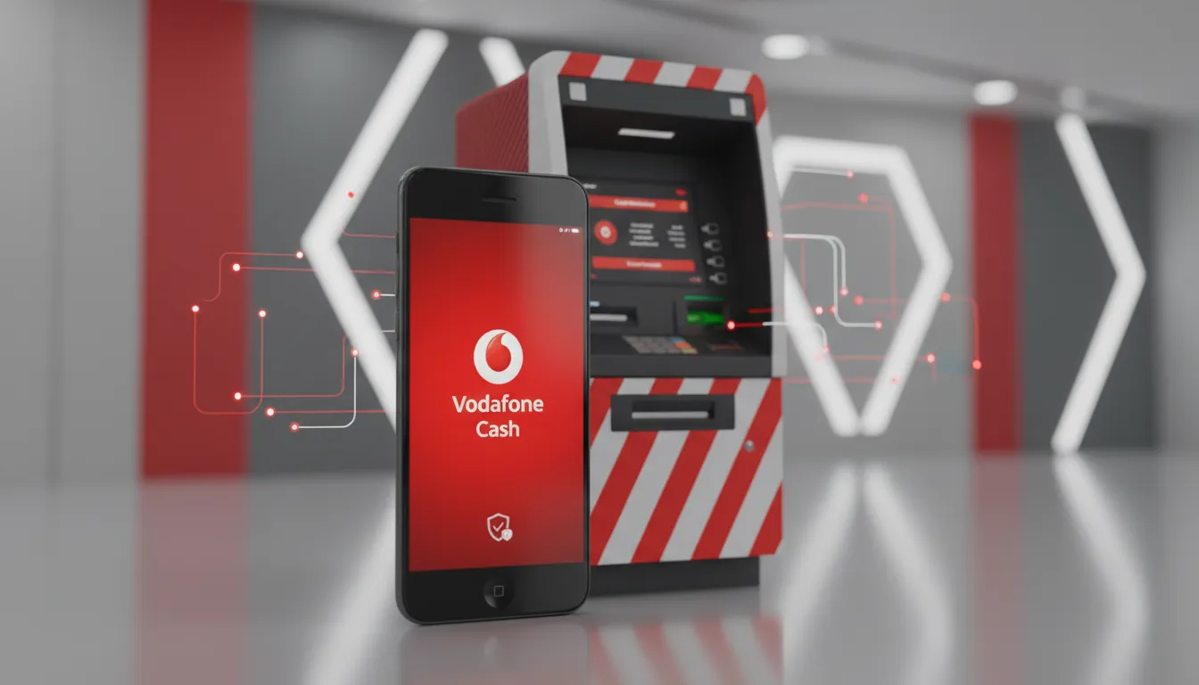 كود سحب فودافون كاش من atm