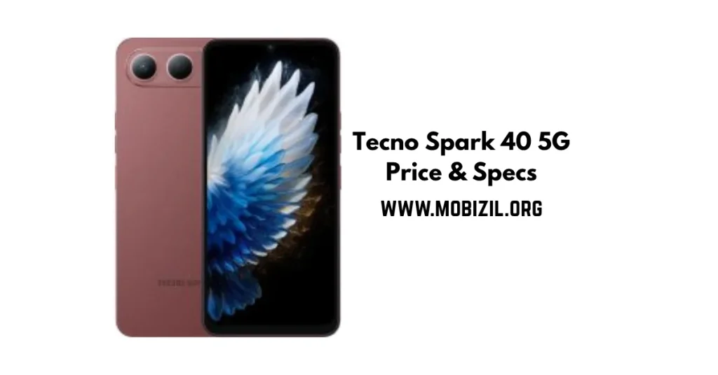 سعر ومواصفات Tecno Spark 40 5G