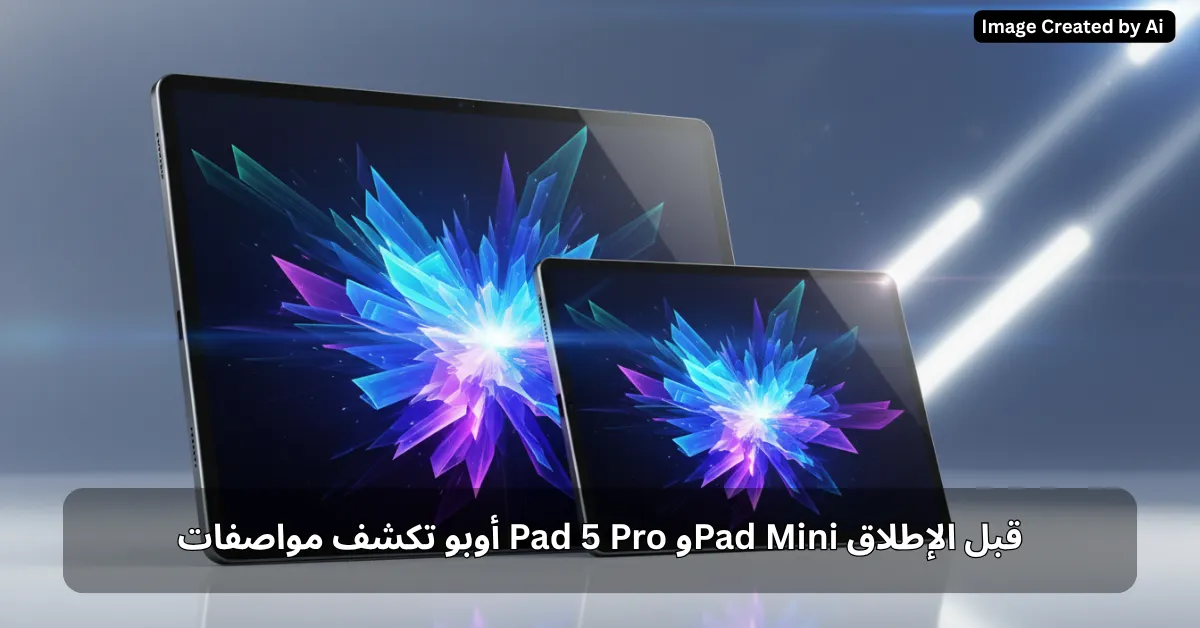 أوبو تكشف مواصفات Pad 5 Pro وPad Mini قبل الإطلاق