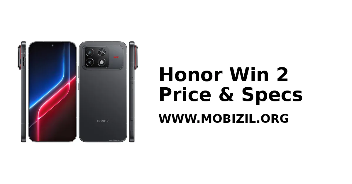 سعر ومواصفات Honor Win 2