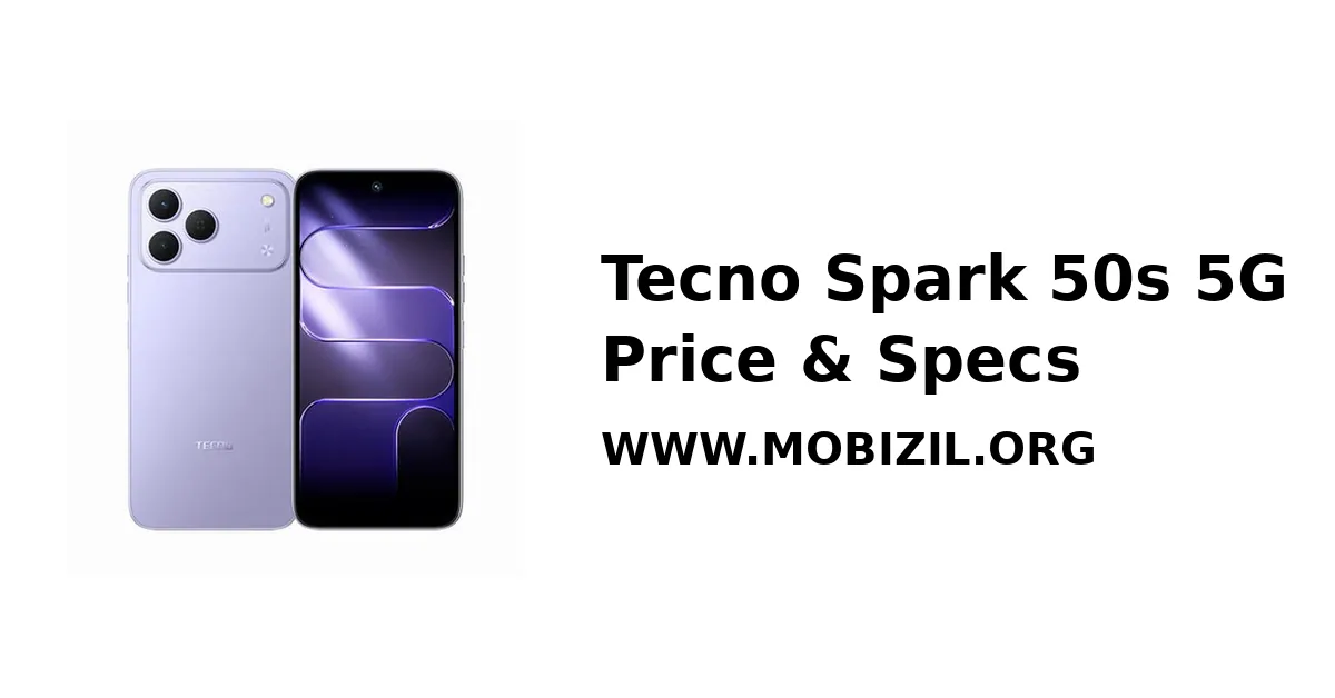 سعر ومواصفات Tecno Spark 50s 5G